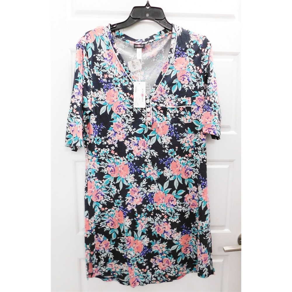 New Cosabella Floral Night Shirt sz S